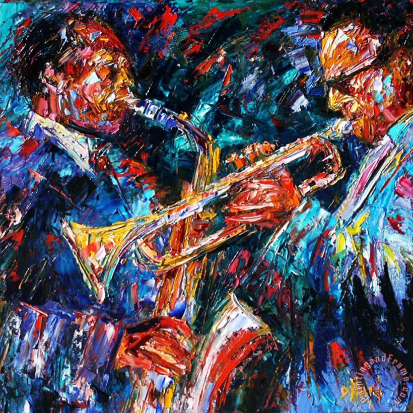 Debra Hurd Jazz Brothers Art Painting