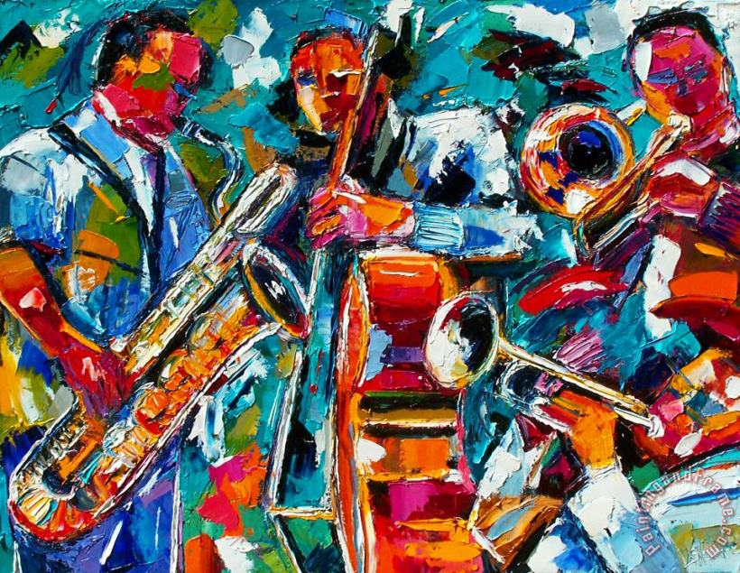 Jazz Magic painting - Debra Hurd Jazz Magic Art Print