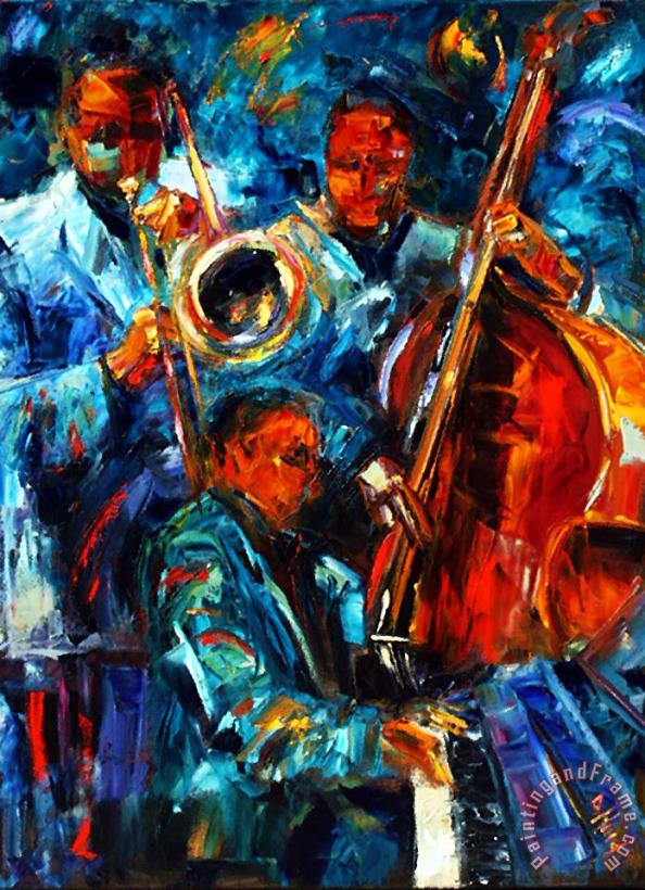 Jazz Pals painting - Debra Hurd Jazz Pals Art Print