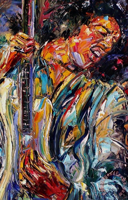 Jimi Hendrix painting - Debra Hurd Jimi Hendrix Art Print