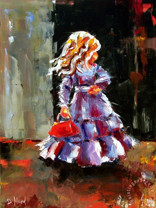 Little Red Purse painting - Debra Hurd Little Red Purse Art Print