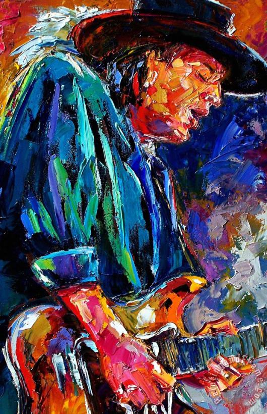 Debra Hurd Stevie Ray Vaughan Art Painting