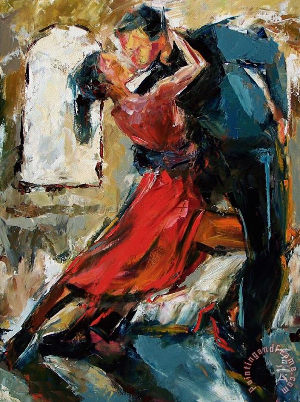 Tango By The Window painting - Debra Hurd Tango By The Window Art Print