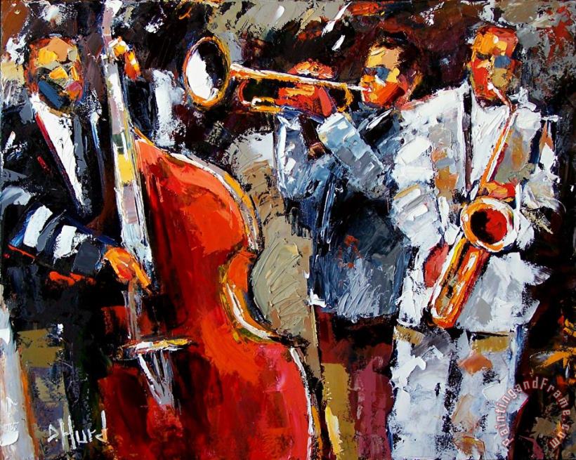 Wild Jazz painting - Debra Hurd Wild Jazz Art Print