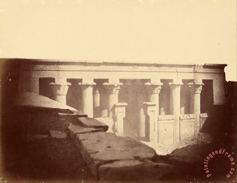 Despoineta (front View of The Main Room of The Temple of Edfu) Art Print