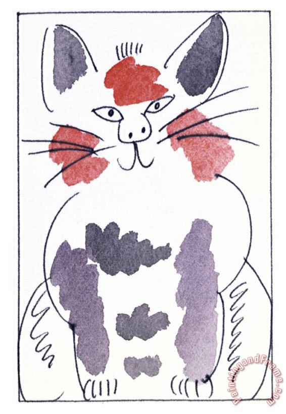 Cat No 6 painting - Diana Ong Cat No 6 Art Print