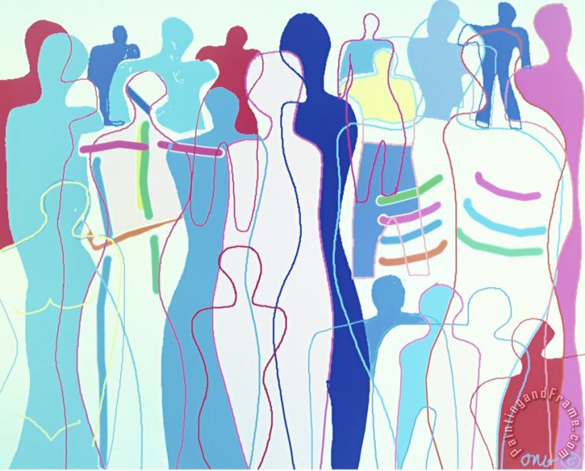 Diana Ong Crowd Vii Art Painting
