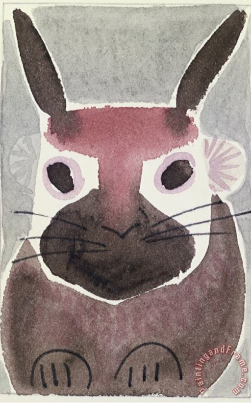 Rabbit painting - Diana Ong Rabbit Art Print