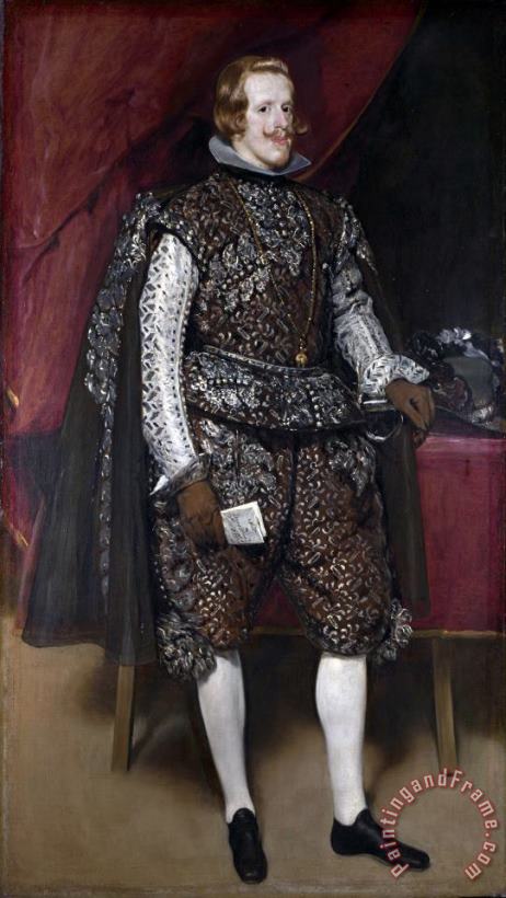 Diego Velazquez Philip Iv of Spain in Brown And Silver 1632 Art Print