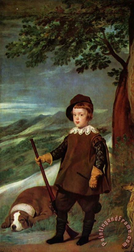 Diego Velazquez Prince Balthasar Carlos Dressed As a Hunter 1636 Art Painting