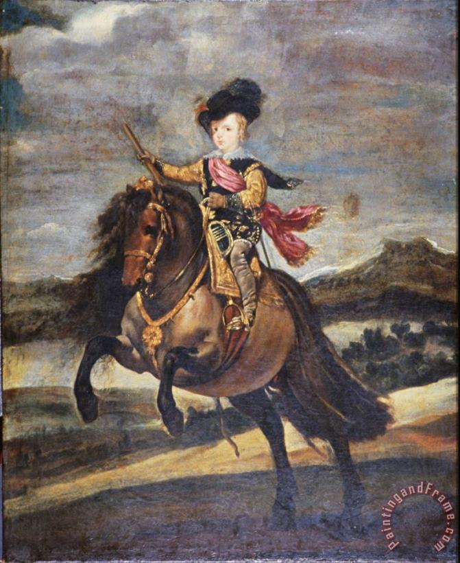 Diego Velazquez The Infante Baltasar Carlos on Horseback Art Painting