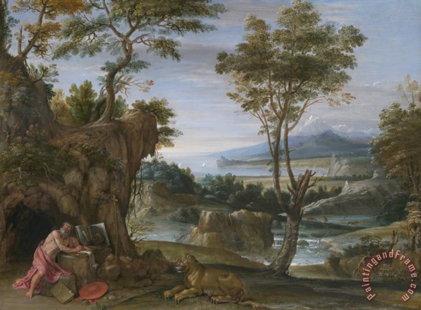 Domenichino Landscape with St Jerome Art Painting