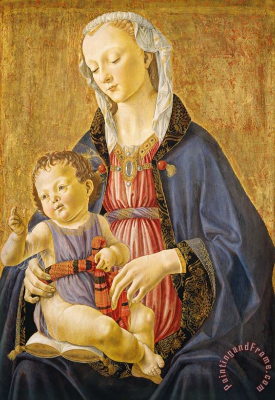 Madonna And Child painting - Domenico Bigordi Domenico Ghirlandaio Madonna And Child Art Print