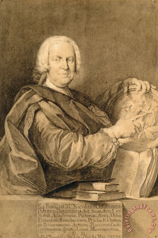 Domenico Ferretti Portrait of Cavaliere Francesco Maria Niccolo Gabburri Art Print