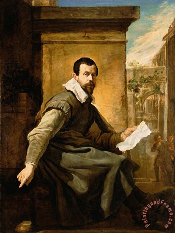 Domenico Fetti Portrait of a Man with a Sheet of Music Art Painting