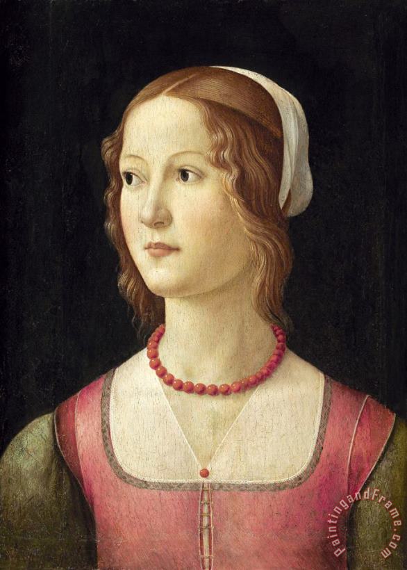 Domenico Ghirlandaio Portrait of a Young Woman Art Print