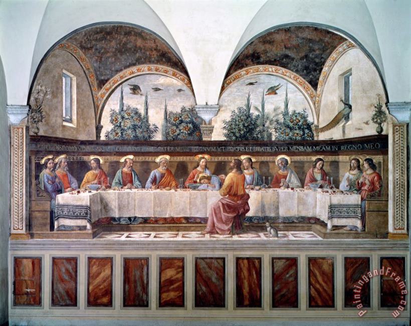 The Last Supper painting - Domenico Ghirlandaio The Last Supper Art Print
