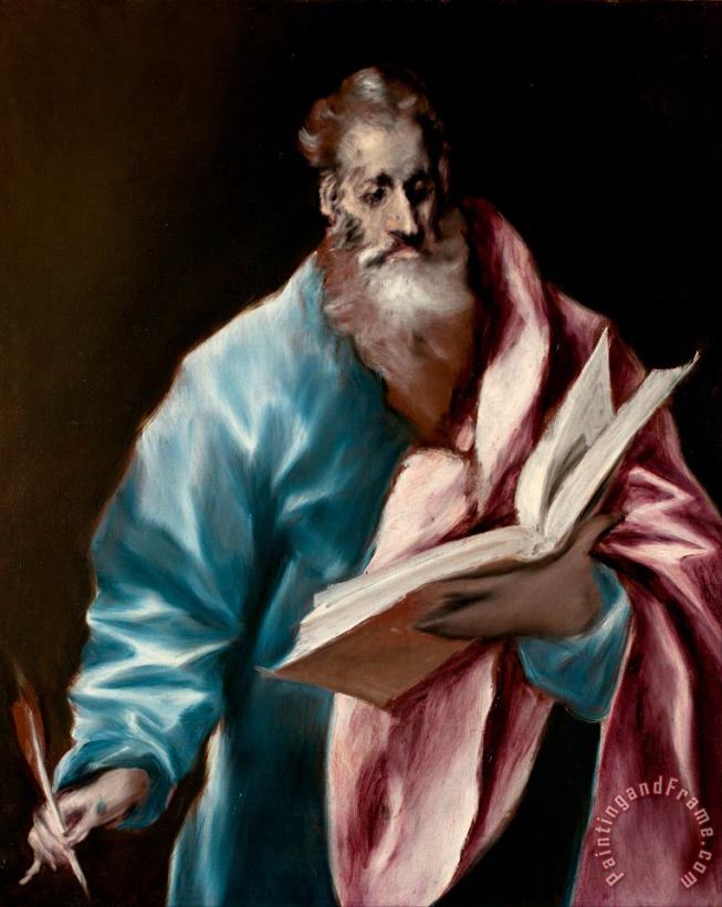 Domenikos Theotokopoulos, El Greco St. Matthew Art Painting