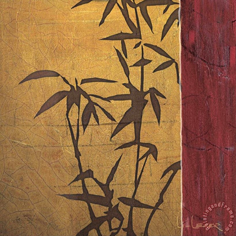 Modern Bamboo II painting - don li leger Modern Bamboo II Art Print