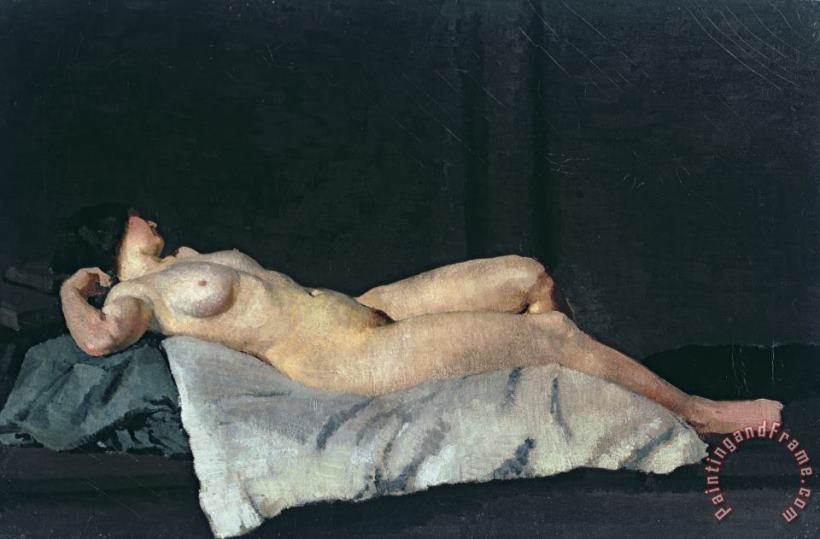 Dora Carrington Female Figure Lying on Her Back Art Painting