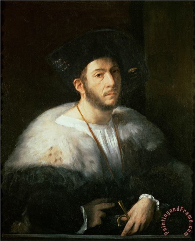 Portrait of a Man Possibly Cesare Borgia painting - Dosso Dossi Portrait of a Man Possibly Cesare Borgia Art Print