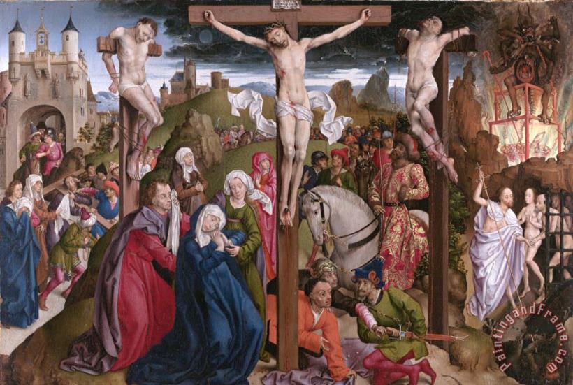 Dreux Bude Master The Crucifixion Dreux Bude Master Google Art Project.jpg Art Painting