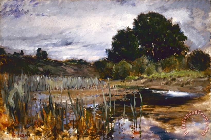 Duveneck, Frank Polling Landscape Art Painting