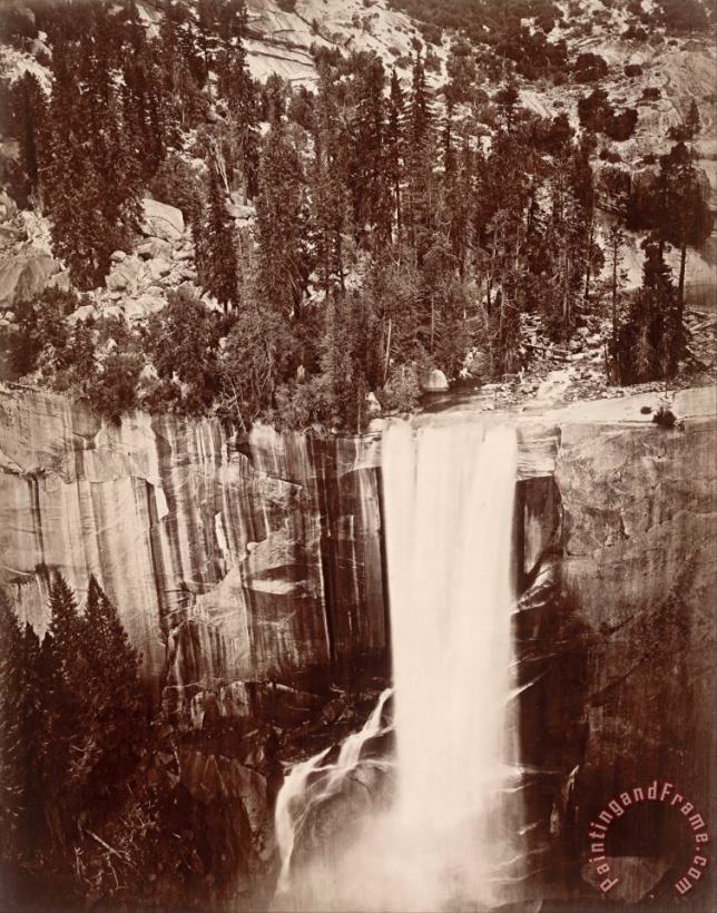 Eadweard J. Muybridge Pi Wi Ack (shower of Stars), Vernal Fall, 400 Feet, Valley of Yosemite Art Painting