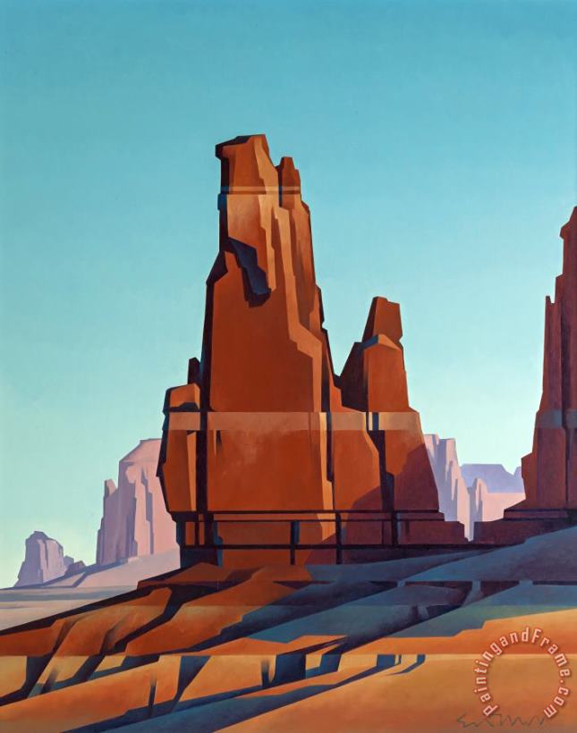 Ed Mell Desert Tower Art Print