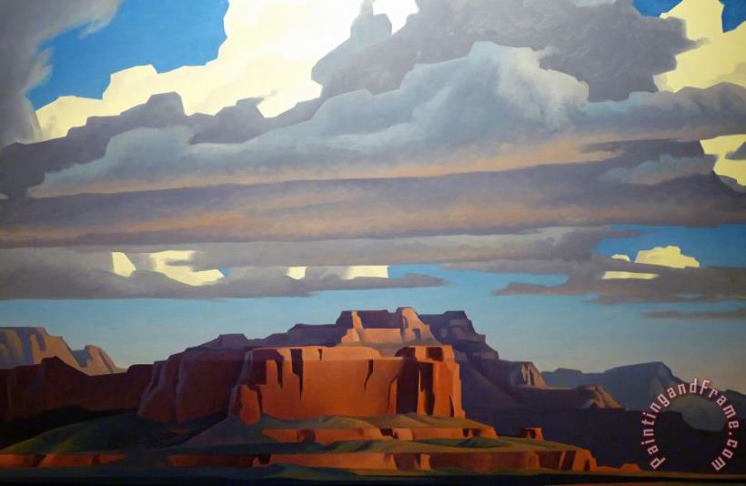 Ed Mell Sweeping Clouds Art Painting