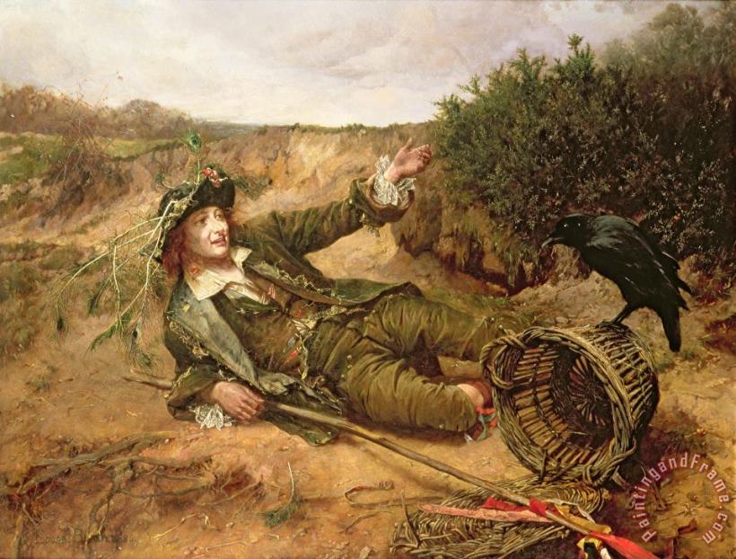 Fallen by the Wayside painting - Edgar Bundy Fallen by the Wayside Art Print