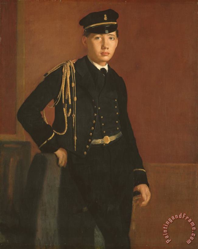 Achille De Gas in The Uniform of a Cadet painting - Edgar Degas Achille De Gas in The Uniform of a Cadet Art Print