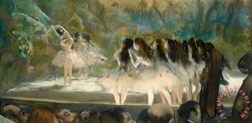Ballet at The Paris Opera painting - Edgar Degas Ballet at The Paris Opera Art Print