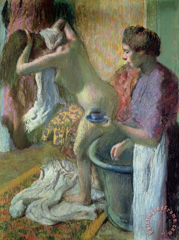 Edgar Degas Breakfast after a Bath Art Painting