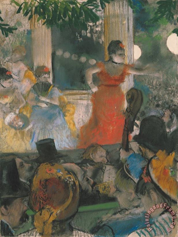 Edgar Degas Cafe Concert at Les Ambassadeurs Art Painting