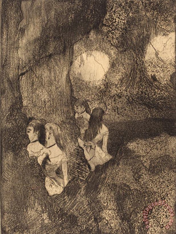 Edgar Degas Dancers in The Wings (danseuses Dans La Coulisse) Art Print
