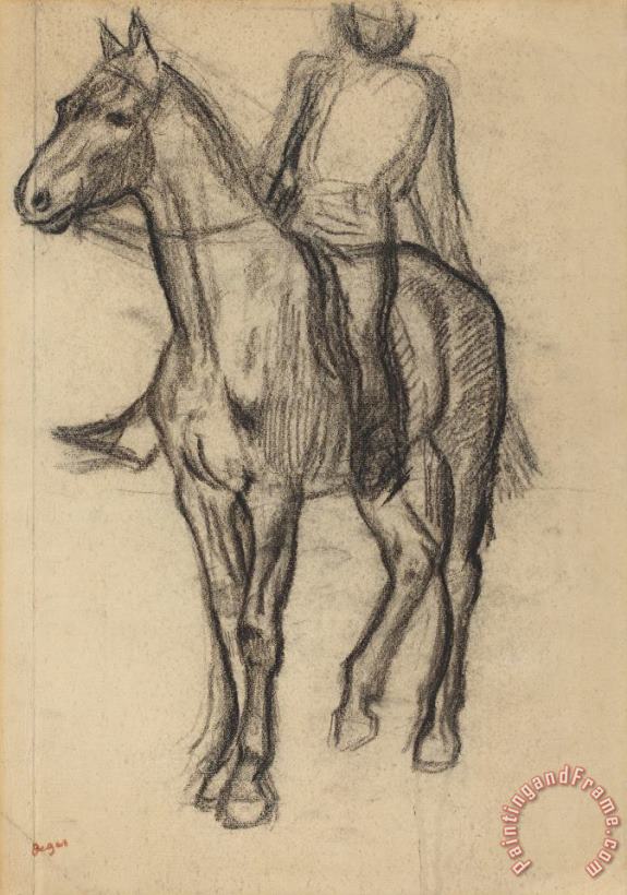 Edgar Degas Horse And Rider Art Print
