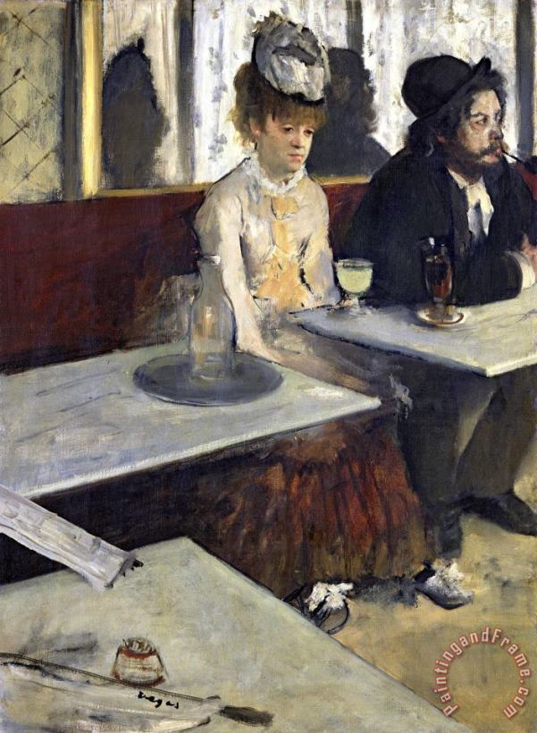 Edgar Degas In a Cafe, Or The Absinthe Art Print