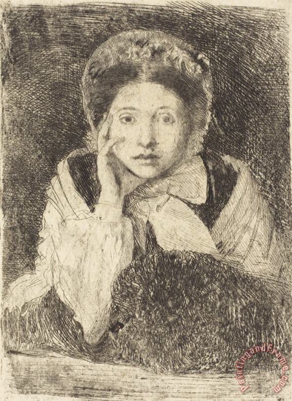 Edgar Degas Marguerite De Gas, The Artist's Sister (marguerite De Gas, Soeur De L'artiste) Art Print