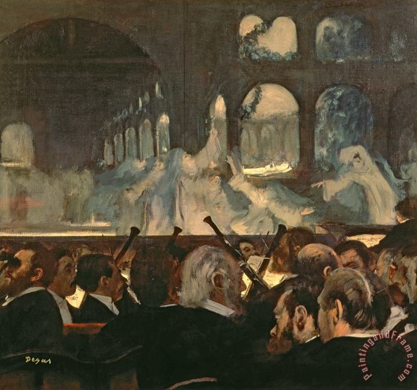 The ballet scene from Meyerbeer's opera Robert le Diable painting - Edgar Degas The ballet scene from Meyerbeer's opera Robert le Diable Art Print