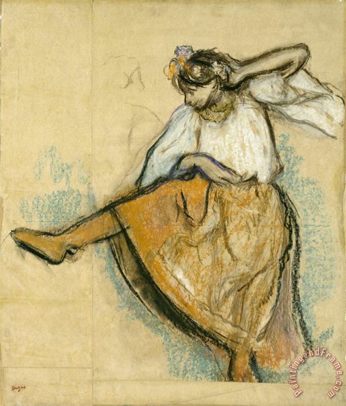 Edgar Degas The Russian Dancer Art Painting