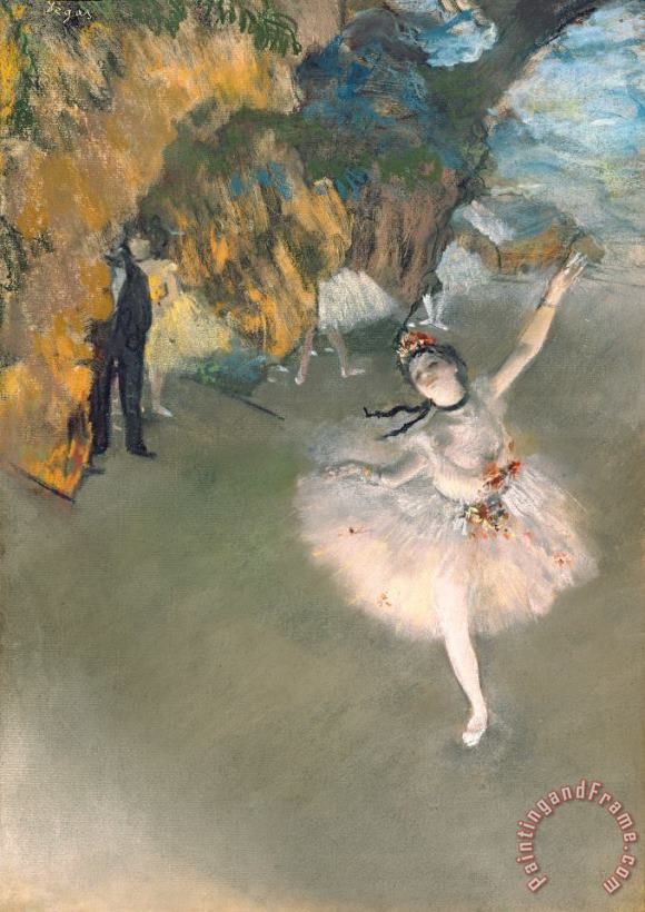 Edgar Degas The Star Or Dancer On The Stage Art Print