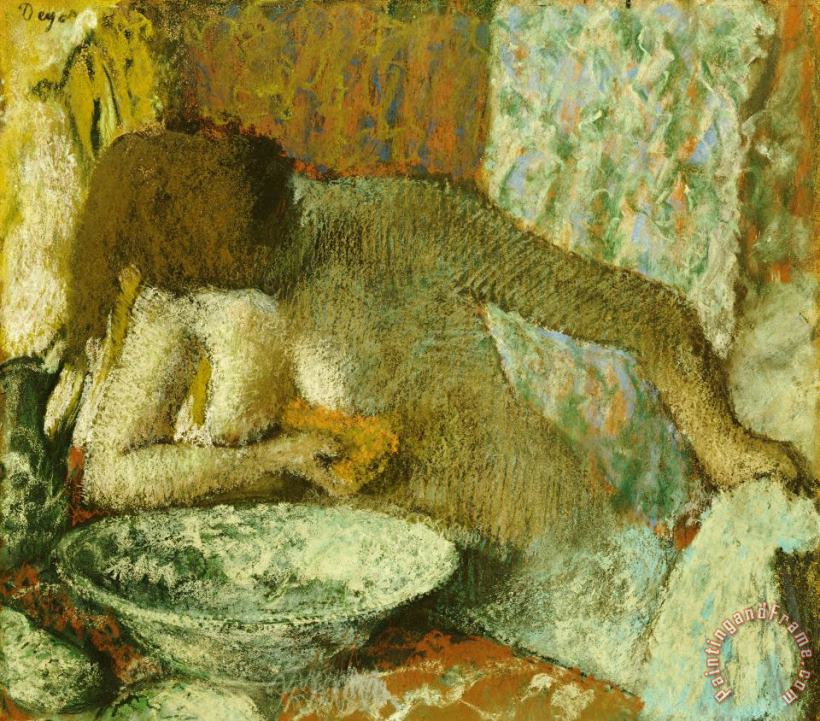 Edgar Degas Woman at her Toilet Art Print