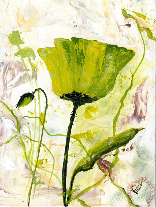 Edit Voros Green poppy Art Painting