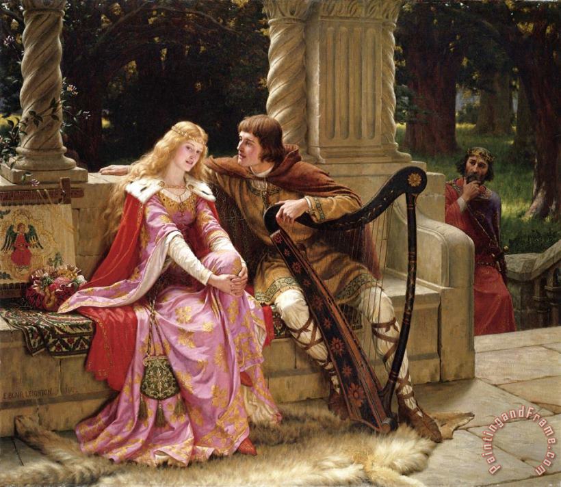 The End of The Song painting - Edmund Blair Leighton The End of The Song Art Print