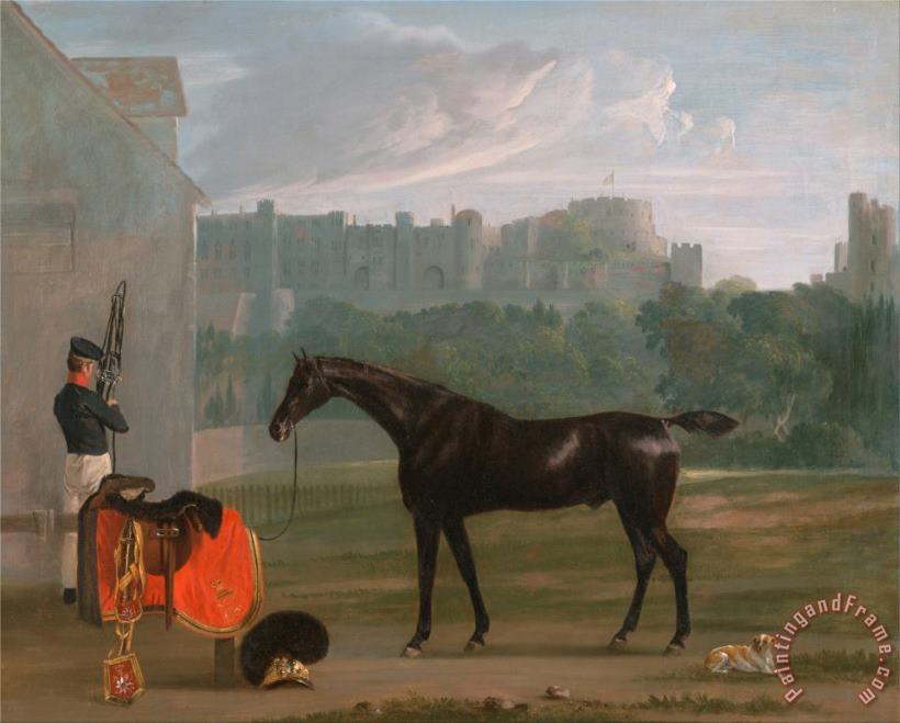 Outside The Guard House at Windsor painting - Edmund Bristow Outside The Guard House at Windsor Art Print