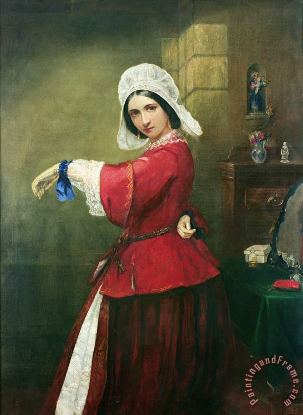 Edmund Harris Harden Lady in French Costume Art Painting