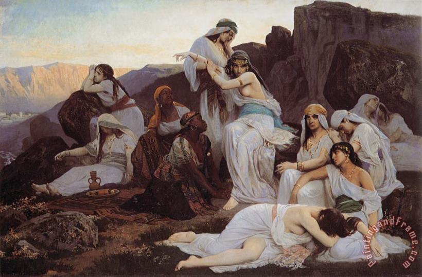 The Daughter of Jephthah painting - Edouard Bernard Debat Ponsan The Daughter of Jephthah Art Print