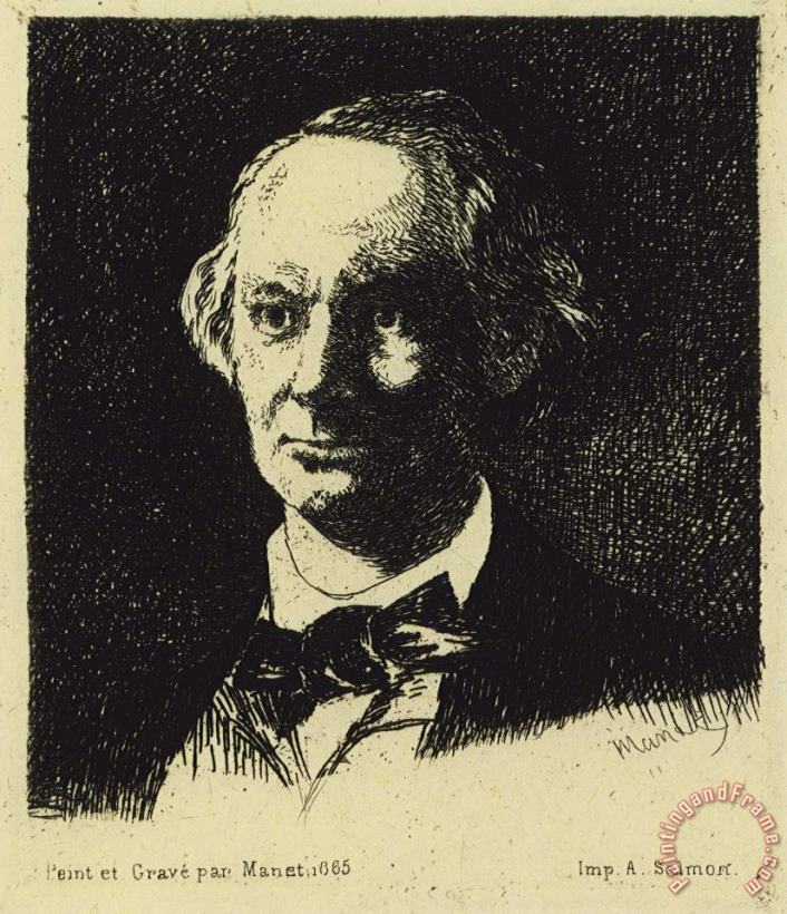 Baudelaire painting - Edouard Manet Baudelaire Art Print