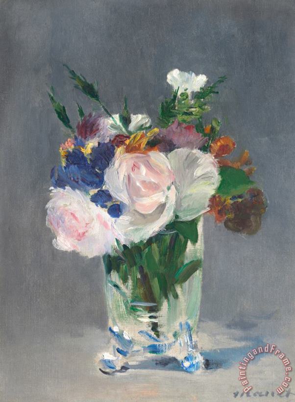 Edouard Manet Flowers In A Crystal Vase Art Print